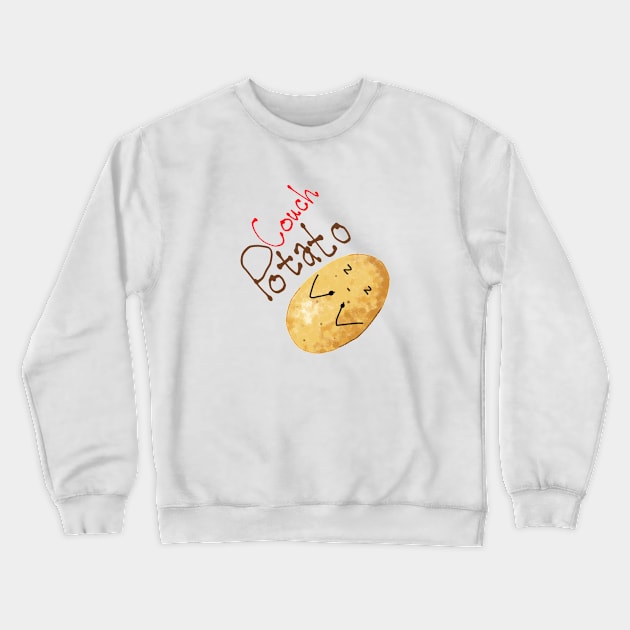 Couch Potato Crewneck Sweatshirt by hkshabandar